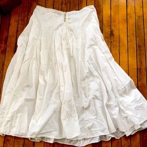 Flowing full length skirt